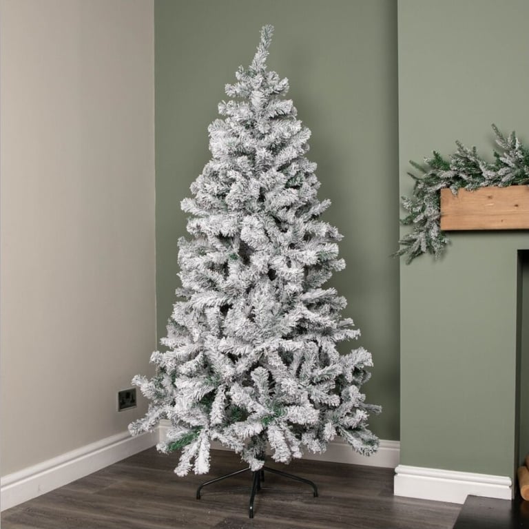 image for 6ft flocked christmas tree