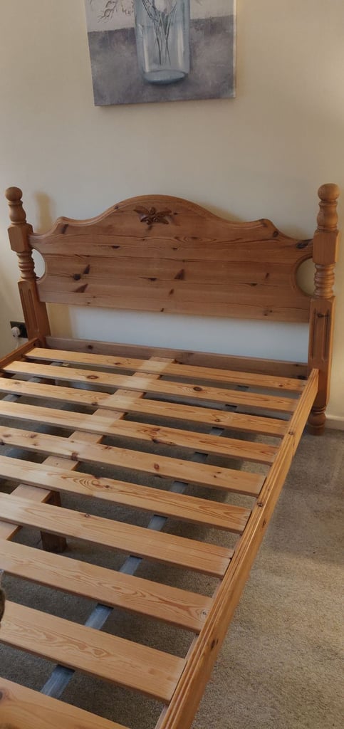 image for Pine double bed 