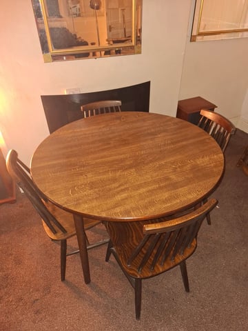 TABLE AND FOUR SOLID WOOD in Sheffield, South Yorkshire - Main Image