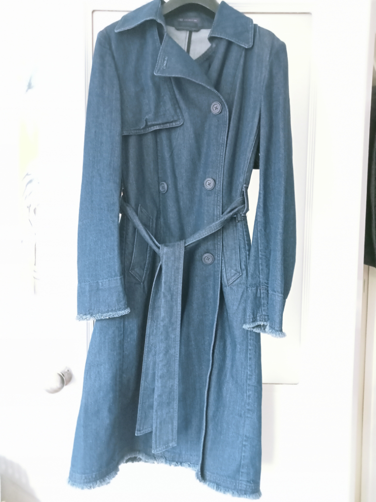M&S Denim trench coat, size 12