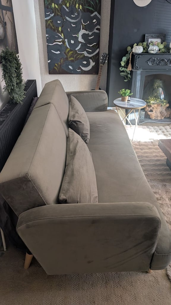 Sage green habitat sofa bed