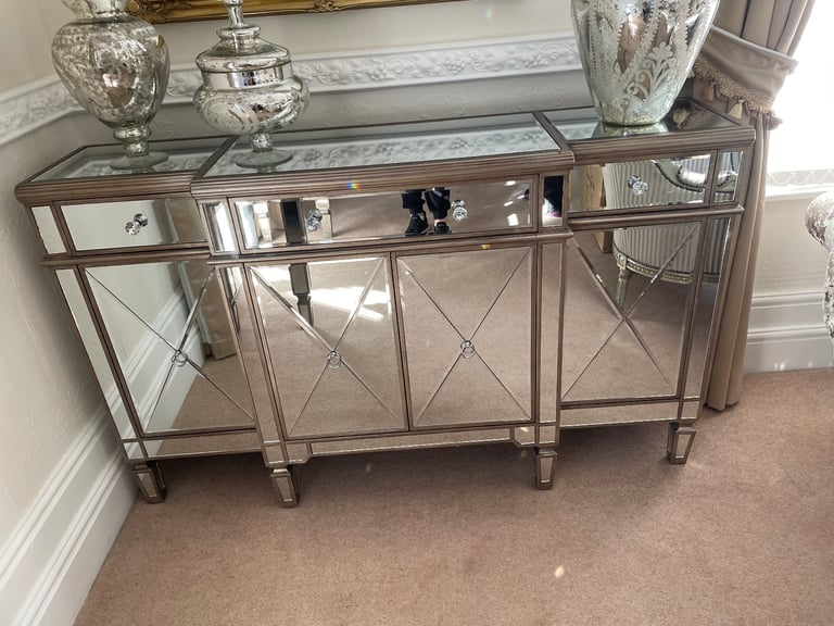 Stunning mirrored large sideboard