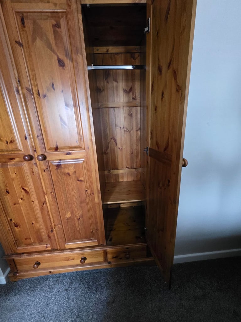 Solid Pine Triple wardrobe 
