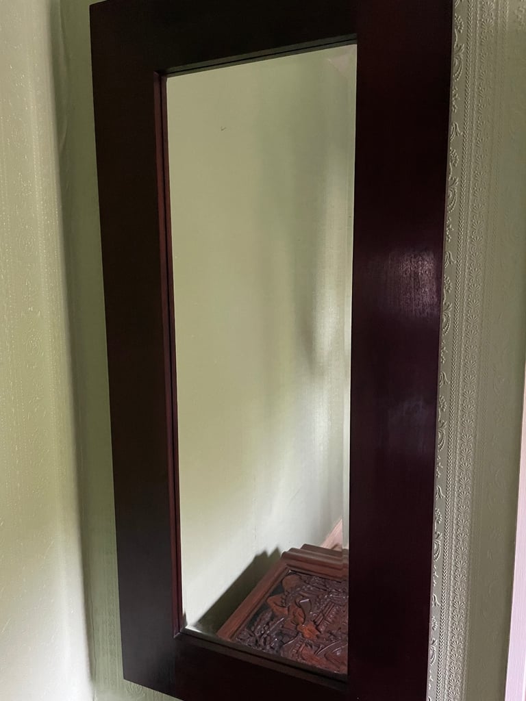 image for Indonesian Teak wood frame mirror