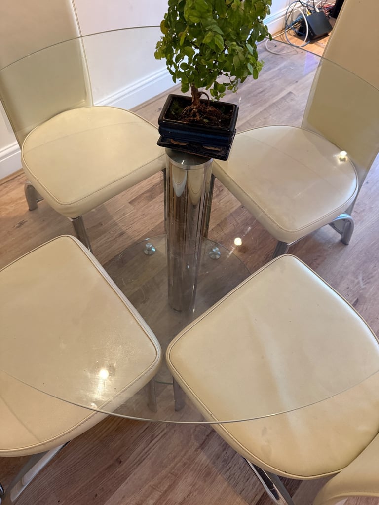 Dining table and chairs