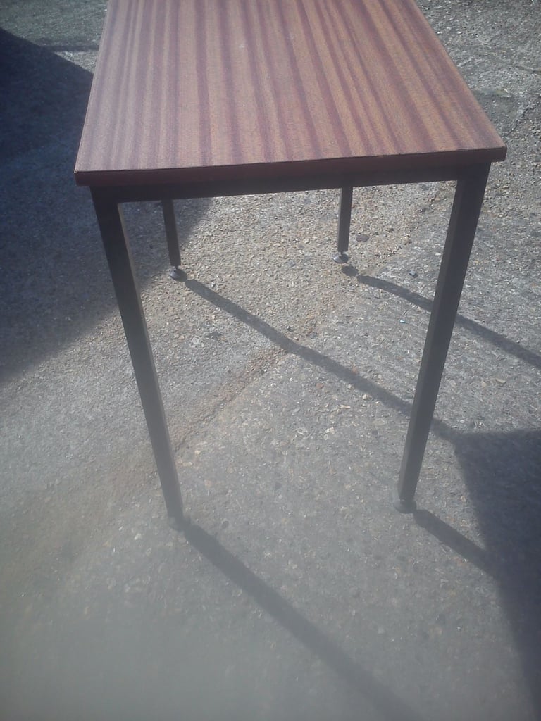 Metal and composite craft table.