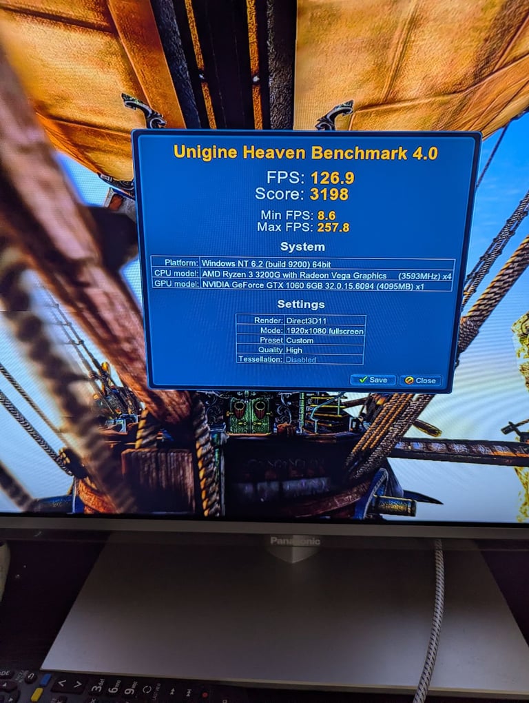 image for ⭐ Gaming pc Cheap starter Ryzen 3 3200G 16GB 128GB SSD + 1TB HDD GTX 1060 6GB Warranty