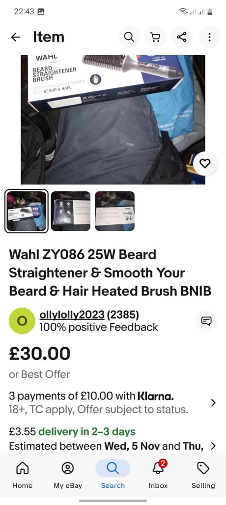 image for Wahl heated Beard straightener 