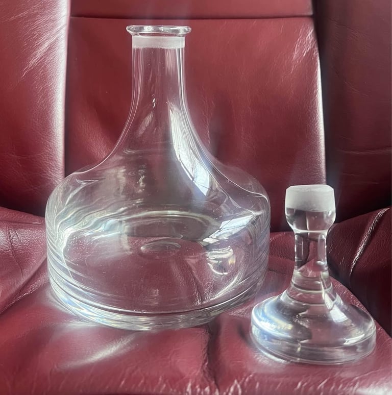 Dartington Glass Hand Blown Decanter.