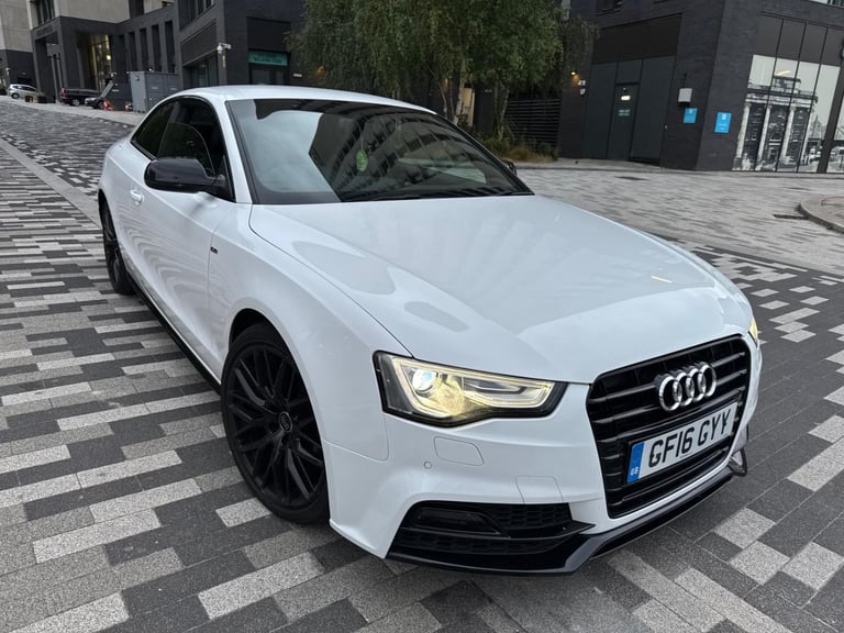 2016 AUDI A5 BLACK EDITION S LINE SPORTPLUS 2.0 TDI AUTO COUPE WHITE