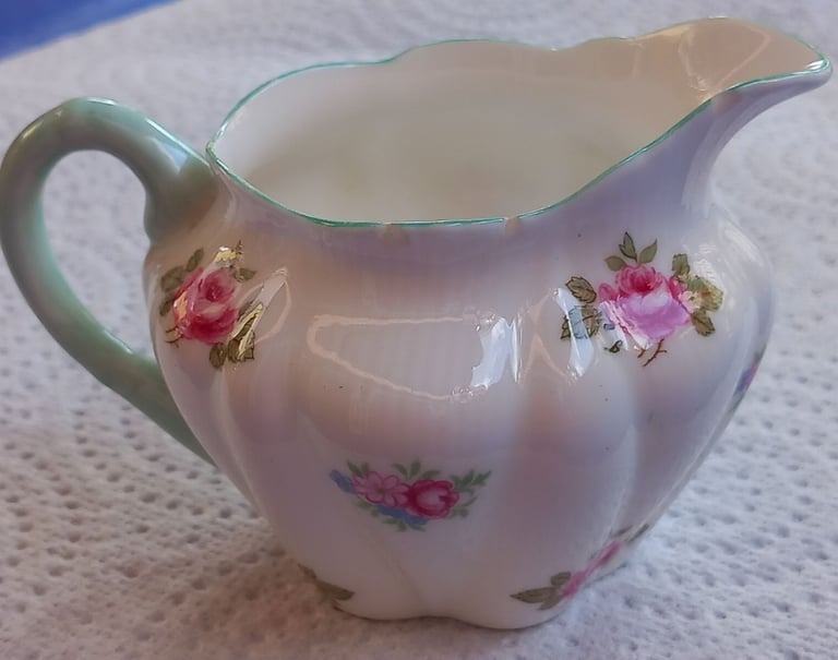 Dainty Pink Rosebud pattern, Handled Milk Creamer