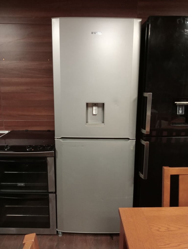 Silver beko 70cm wide fridge freezer 