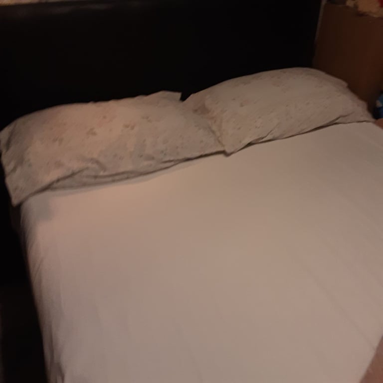 image for Double bed with drawers and mattress 