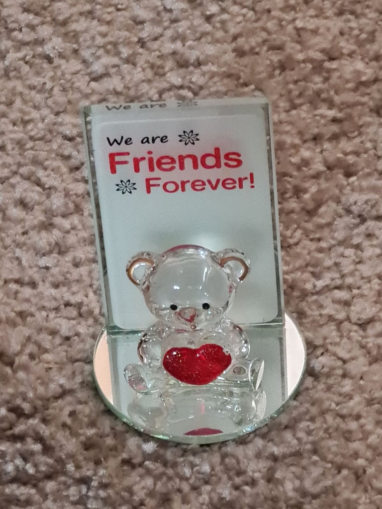 image for We Are Friends Forever Crystal Bear