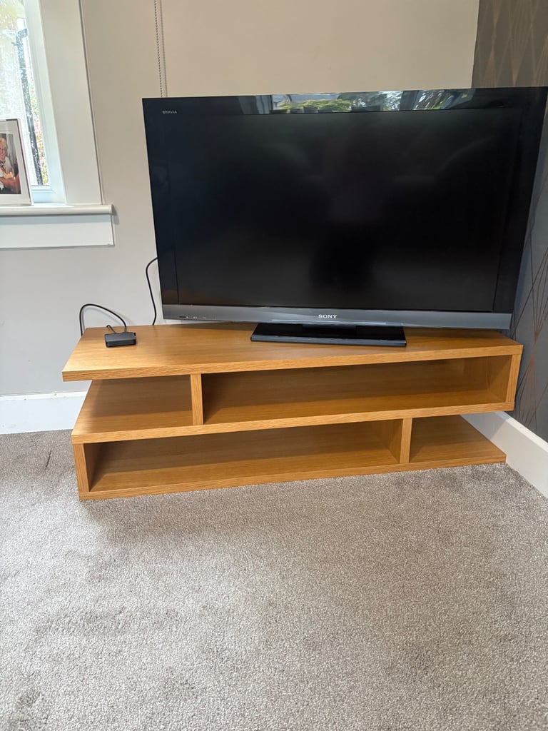 John Lewis Oak living room furniture set- tv unit, table and sideboard