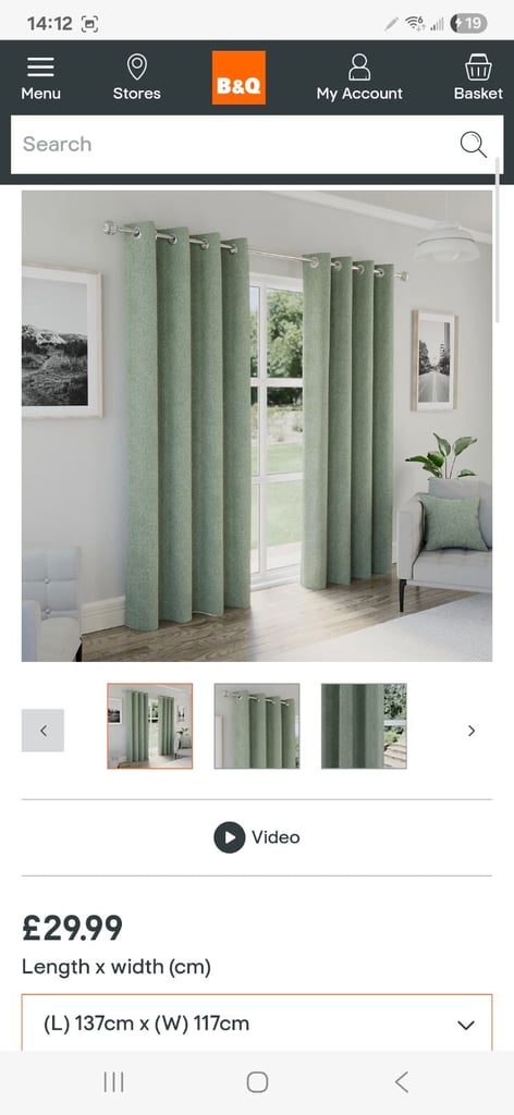 Green Blackout curtains 