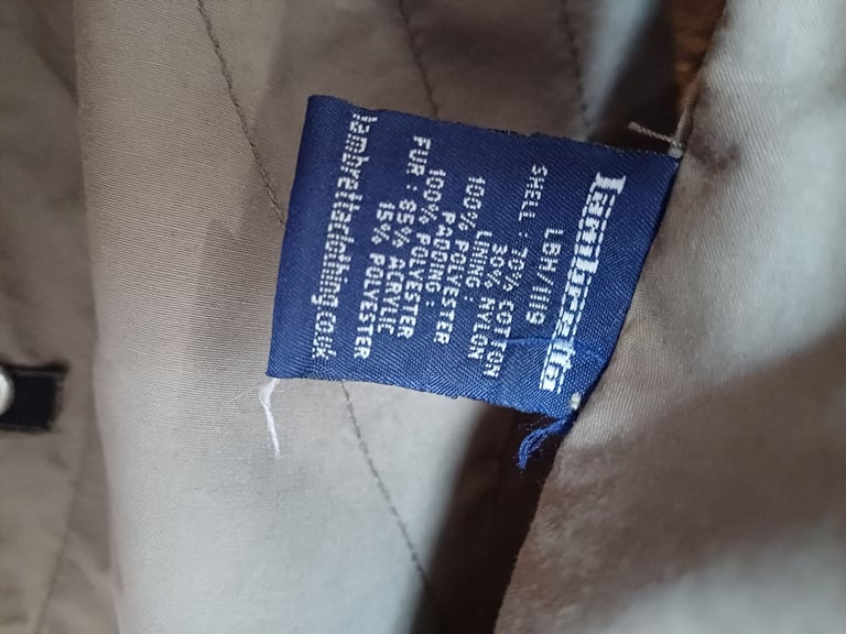 Lambretta khaki fishtail parka size M