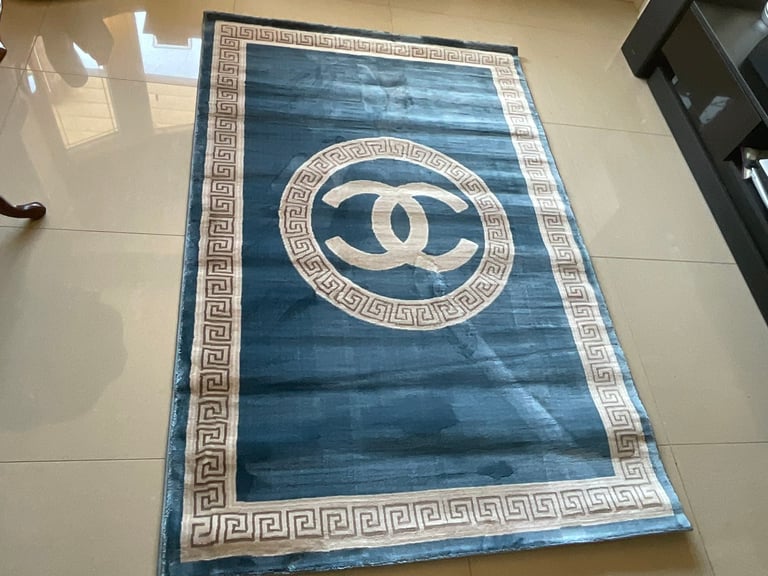 Brand new beautiful luxury channel rugs blue size 180x120cm £65