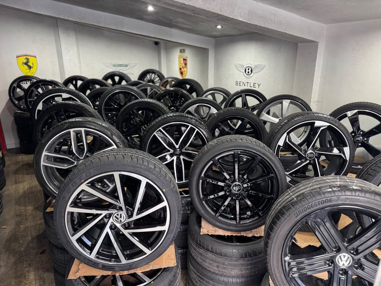 17” inch genuine Vw gt alloys wheels 5x112 golf caddy touran Passat cc Px