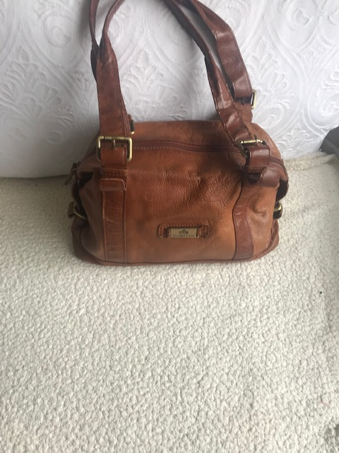 image for Rowallan Handmade Fine Leather Brown HandBag
