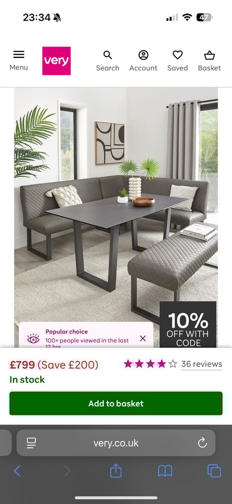 image for Ohio corner dining set 
