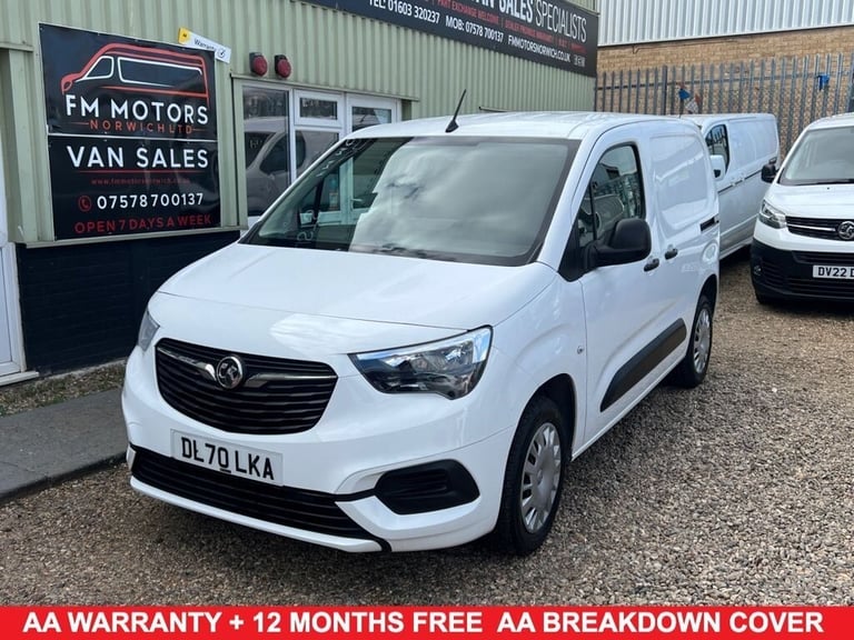 image for 2020 70 VAUXHALL COMBO 1.6 TURBO D 2300 SPORTIVE PANEL VAN 5DR DIESEL MANUAL L1