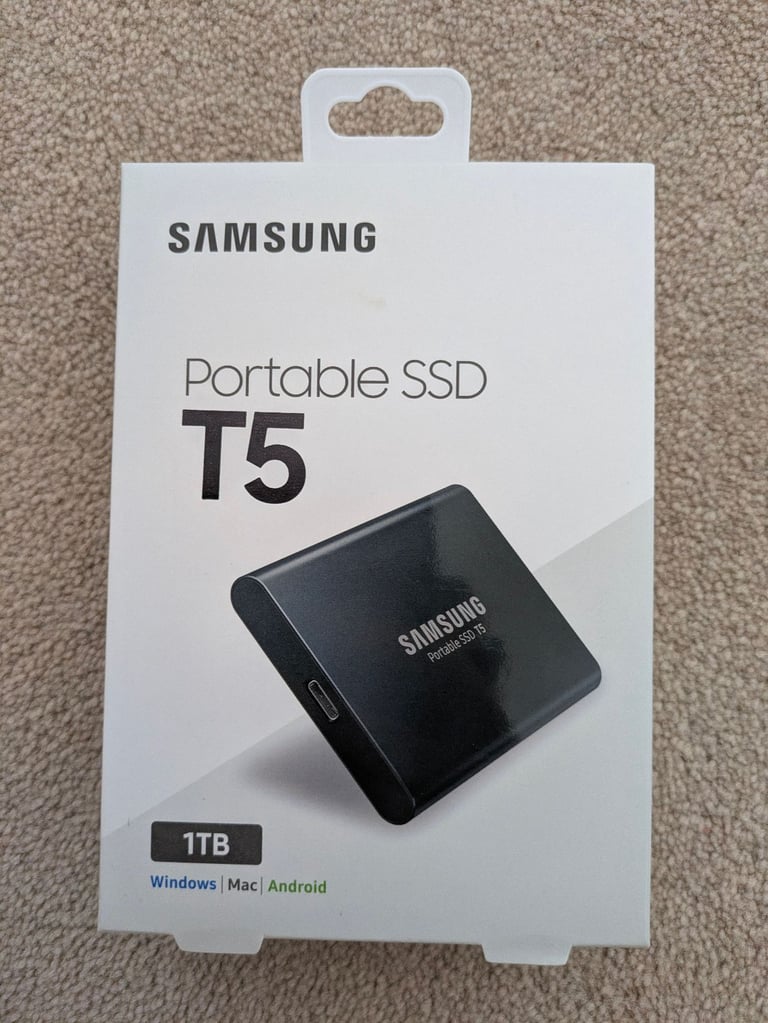 Unused 1TB Samsung T5 SSD