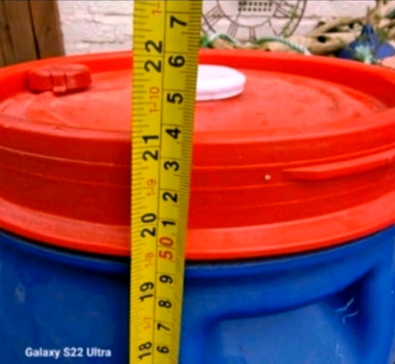 🍇Blue drum barrel container many available water butt🍓