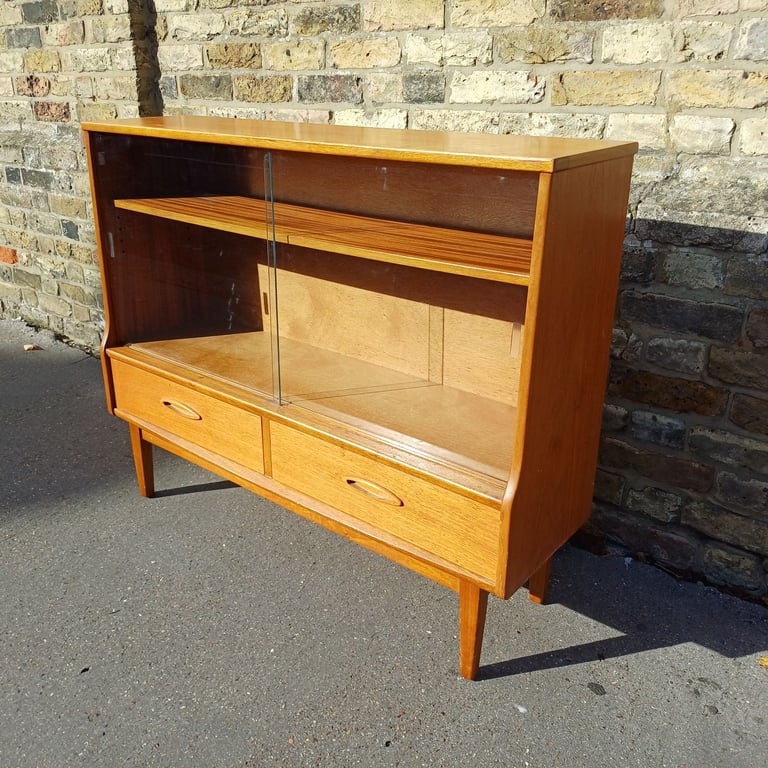 vintage mid century 1960s Vintage Jentique Teak sideboard bookcase .