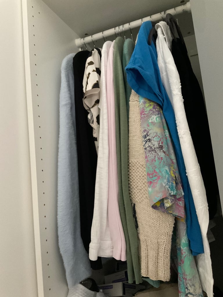 2 IKEA single wardrobes with mirrored doors