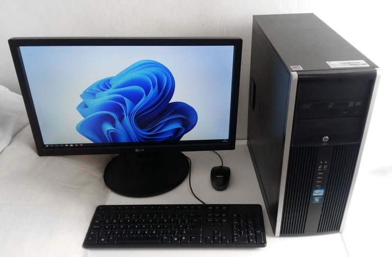 Gaming PC + 15 Games + Radeon HD (i3, GTA 5, Fortnite, Windows 11, Video Editing, Computer, HP, PC