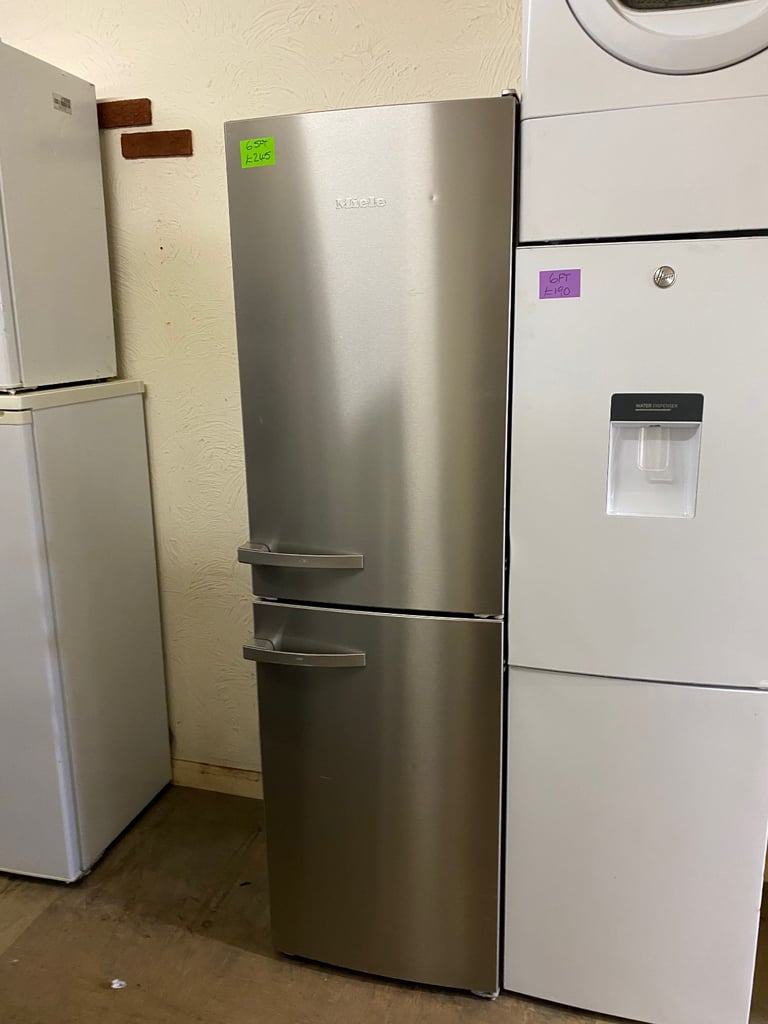 ♻️CHROME MIELE 6.5FT FRIDGE FREEZER