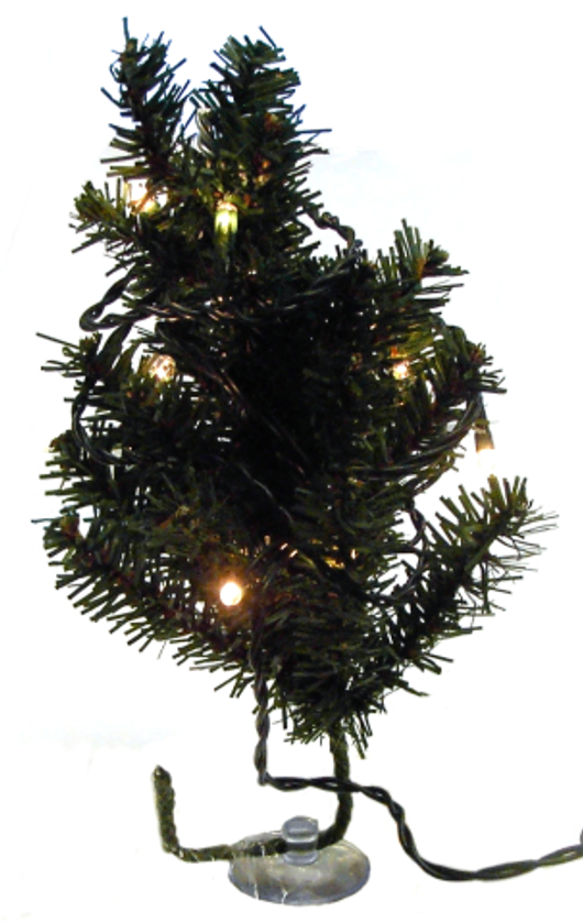 Car Dashboard Mini Christmas Tree with Lights