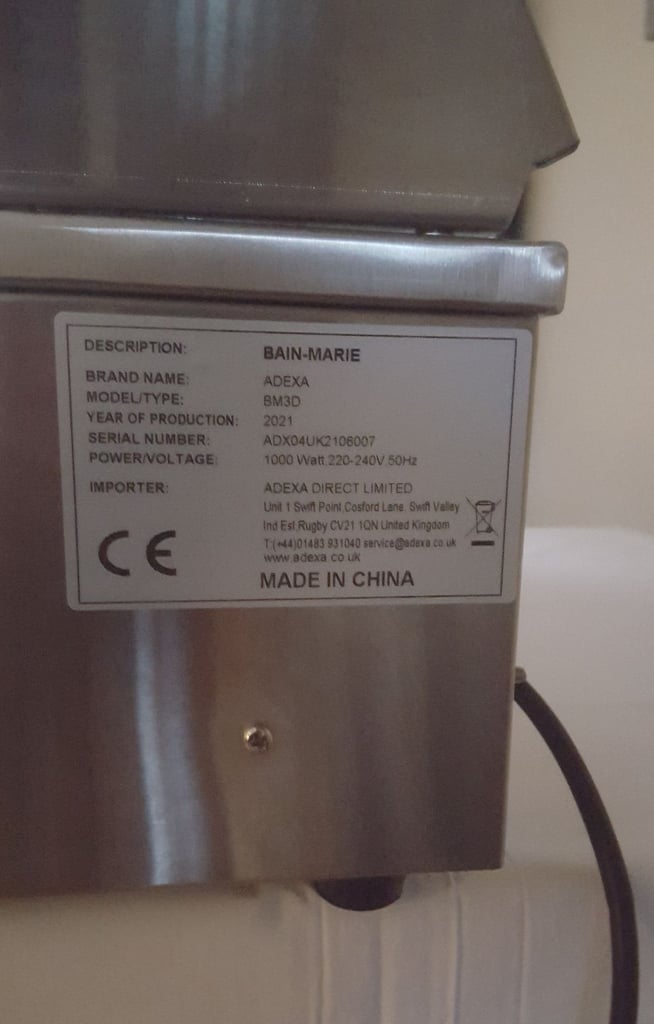 Bain Marie - Commercial Heated Display unit with glass surround (counter top)