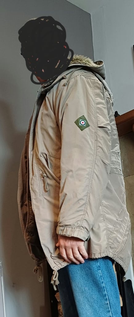 Lambretta khaki fishtail parka size M