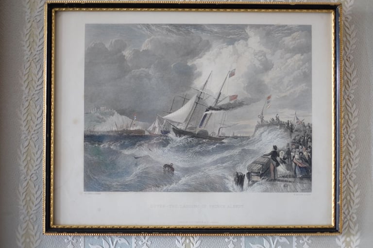 image for Antique Maritime print/etching After William Adolphus Knell