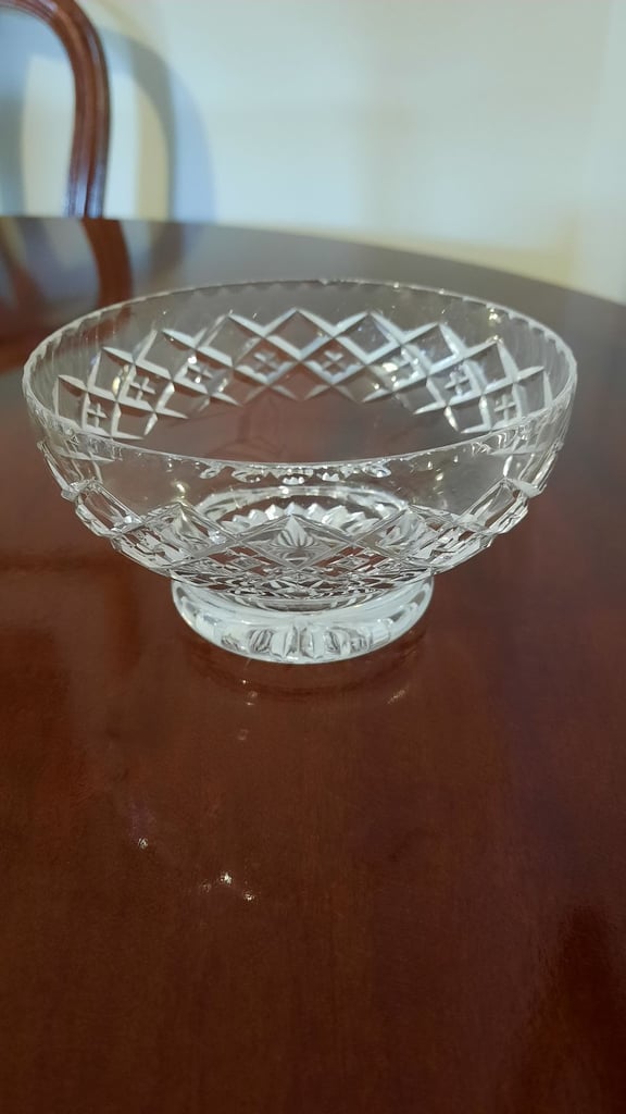 image for Crystal dessert dish x 4