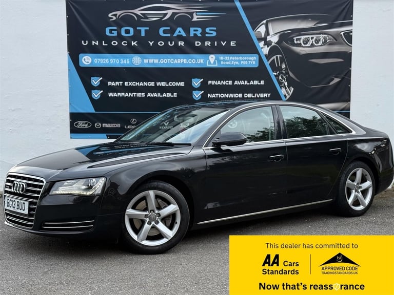 2013 Audi A8 3.0 TDI V6 SE Executive Tiptronic quattro Euro 5 (s/s) 4dr SALOON Diesel Automatic