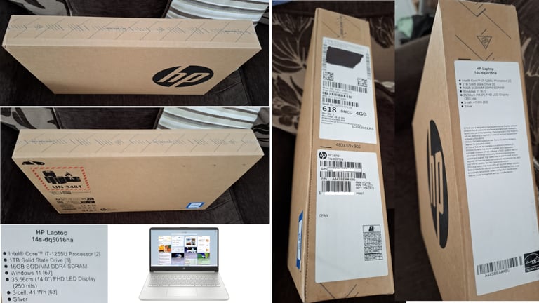 image for HP 14" Laptop – Intel Core i7, 16GB RAM, 1TB SSD