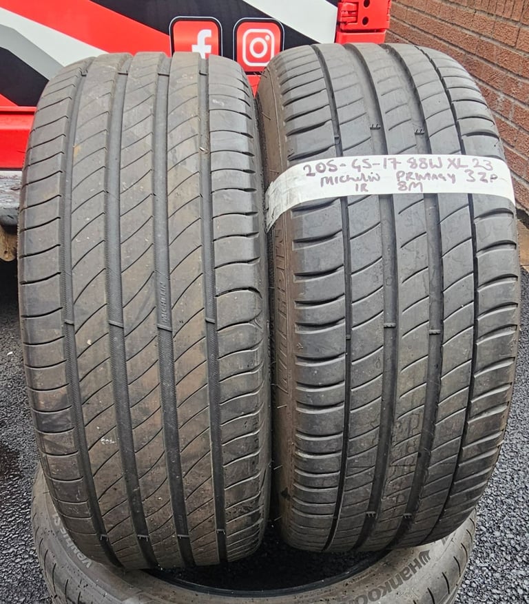 3 x 205 45 17 michelin Yokohama premium tyres mobile tyre fitting 