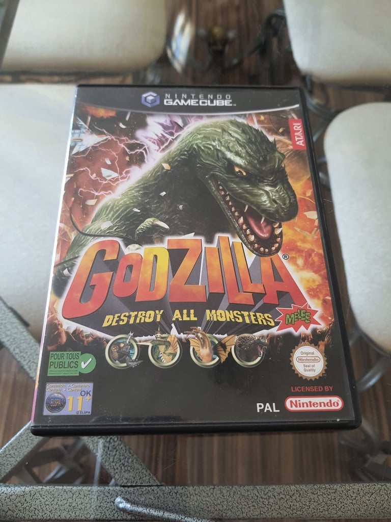 Godzilla: Destroy All Monsters Melee 🖤 Nintendo GameCube Game - Complete - PAL