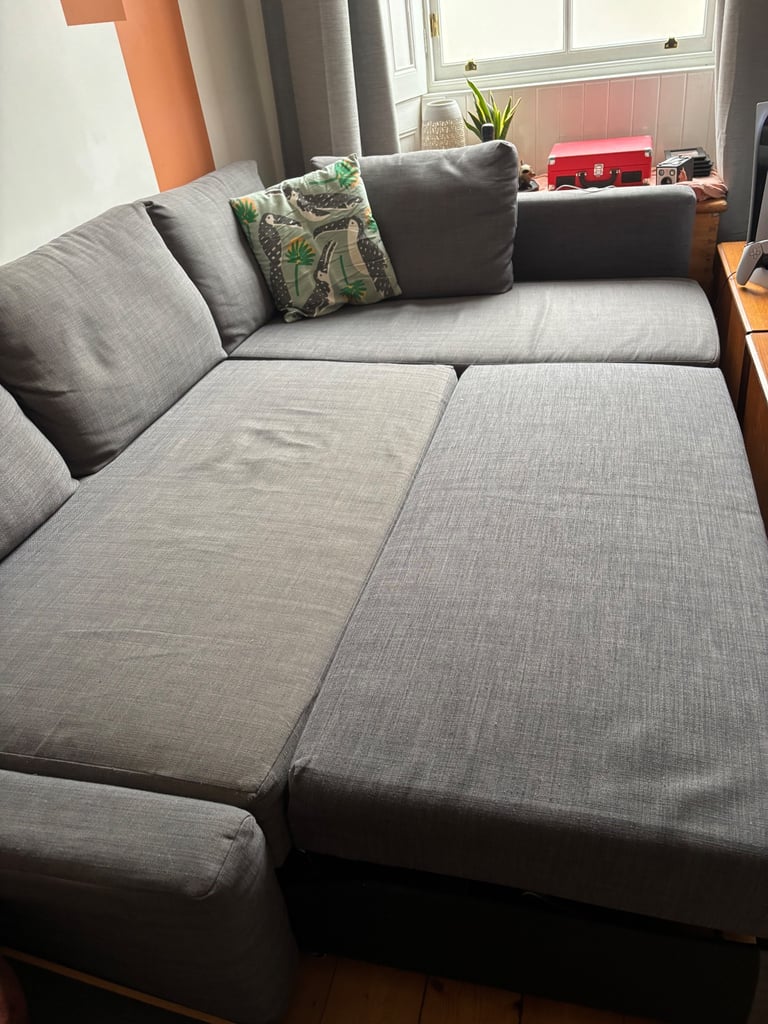 Sofa with pull out bed and storage 