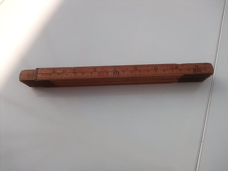 image for Folding wooden measuring ruler. As new. Timber & tools