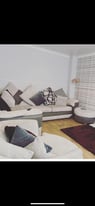 Sofa bed, stool and swivel chair 