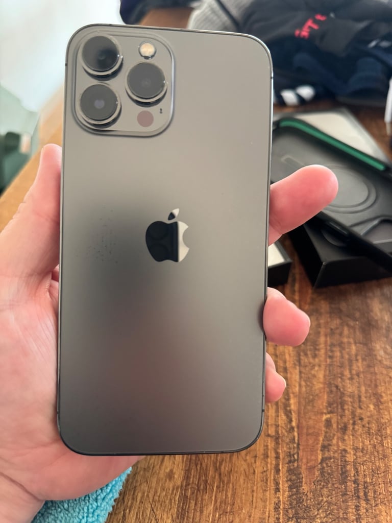 image for iPhone 13 Pro Max. Immaculate condition. Unlocked.  Original box, mous case. Screen protector. 