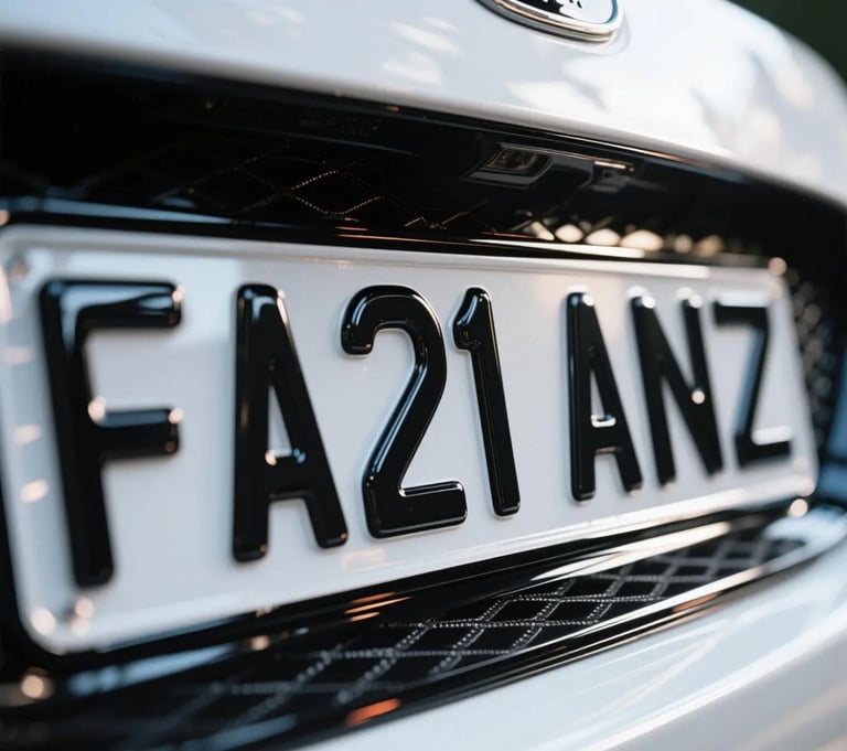 image for Asian private number plate f