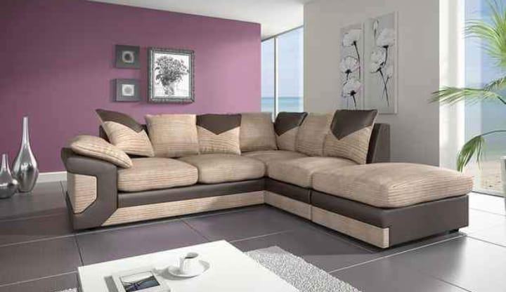 Brand New - Dino Brown Colour Corner Sofa - Right/Left Side SAME/NEXT DAY DELIVERY
