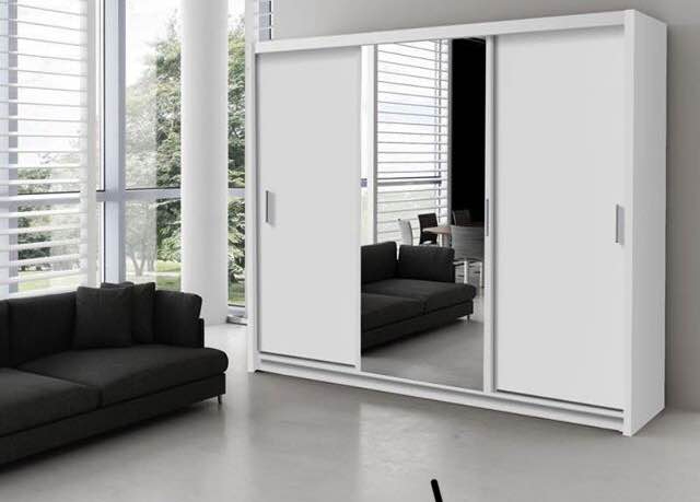 GUARANTEED PRICE- BRAND NEW 2 3 DOOR GERMAN SLIDING TWO THREE DOOR WARDROBE IN 4 COLORS *