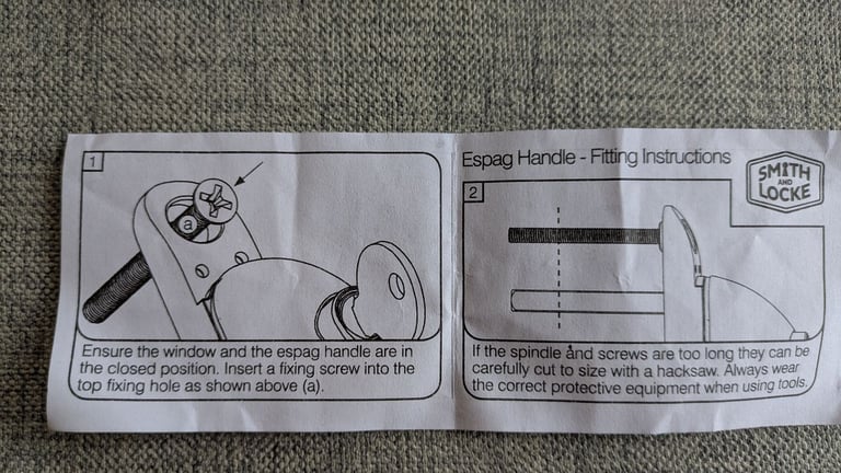 Smith and Locke replacement window handles 