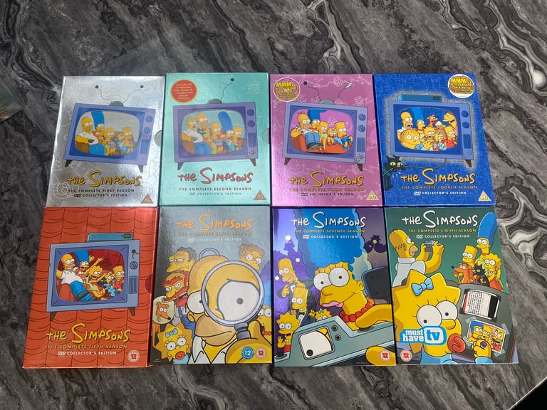 Simpson box sets seasons 1-8 bundle